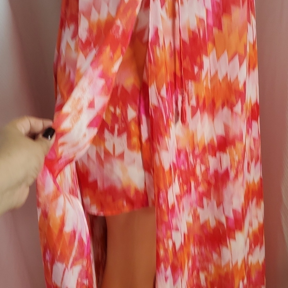 Show Me Your Mumu Rochester Maxi Dress With Side Split Red Size S - Picture 6 of 14